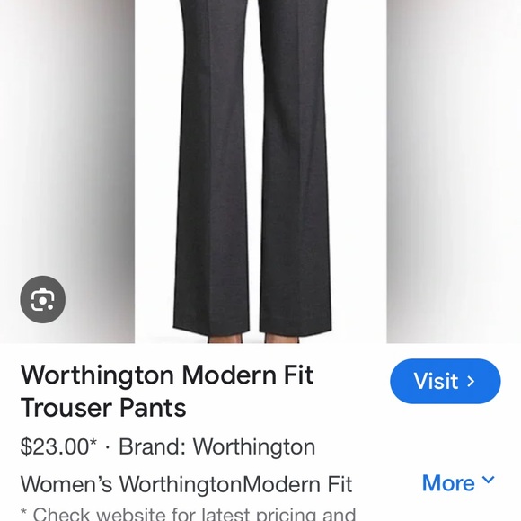Worthington Black Wide Leg Trousers - Picture 12 of 12